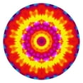 thumbnail image 1 of Rainbow Tie Dye Mandala Pattern Round Fitted Tablecloth with Elastic Edge,Dining Table Cover Waterproof,Outdoor Round Tablecloth for Camping,Dining,Indoor and Outdoor, 1 of 7