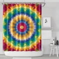 thumbnail image 1 of Rainbow Tie Dye Mandala Pattern Shower Curtain 72"x84" ,Bathroom Decorative Shower Curtains Set with 12 Hooks,Modern Waterproof Washable Shower Curtain, 1 of 6