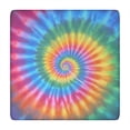 thumbnail image 1 of Rainbow Tie Dye Mandala Pattern Square Fitted Tablecloth with Elastic Edge,Square Table Cover,Washable Elastic Table Cover for Home Kitchen Party Decor 34"x34", 1 of 6