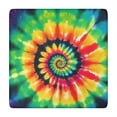 thumbnail image 1 of Rainbow Tie Dye Mandala Pattern Square Fitted Tablecloth with Elastic Edge,Square Table Cover,Washable Elastic Table Cover for Home Kitchen Party Decor 34"x34", 1 of 6