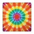 thumbnail image 1 of Rainbow Tie Dye Mandala Pattern Square Fitted Tablecloth with Elastic Edge,Square Table Cover,Washable Elastic Table Cover for Home Kitchen Party Decor 34"x34", 1 of 6