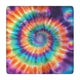 thumbnail image 1 of Rainbow Tie Dye Mandala Pattern Square Fitted Tablecloth with Elastic Edge,Square Table Cover,Washable Elastic Table Cover for Home Kitchen Party Decor 34"x34", 1 of 6