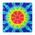 thumbnail image 1 of Rainbow Tie Dye Mandala Pattern Square Fitted Tablecloth with Elastic Edge,Square Table Cover,Washable Elastic Table Cover for Home Kitchen Party Decor 34"x34", 1 of 6