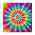 thumbnail image 1 of Rainbow Tie Dye Mandala Pattern Square Fitted Tablecloth with Elastic Edge,Square Table Cover,Washable Elastic Table Cover for Home Kitchen Party Decor 34"x34", 1 of 6