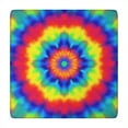 thumbnail image 1 of Rainbow Tie Dye Mandala Pattern Square Fitted Tablecloth with Elastic Edge,Square Table Cover,Washable Elastic Table Cover for Home Kitchen Party Decor 34"x34", 1 of 6
