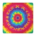 thumbnail image 1 of Rainbow Tie Dye Mandala Pattern Square Fitted Tablecloth with Elastic Edge,Square Table Cover,Washable Elastic Table Cover for Home Kitchen Party Decor 34"x34", 1 of 6