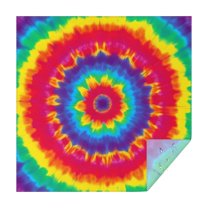 Rainbow Tie Dye Mandala Pattern Square Tablecloth,Waterproof Square Table Cover,Wipeable Spillproof Washable Table Cover for Home Kitchen Party Decor 42"X42"(107x107cm)