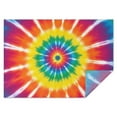 thumbnail image 1 of Rainbow Tie Dye Ray Circle Pattern Rectangle Tablecloth 60"x84",Waterproof Polyester Rectangle Table Cloth, Wipeable Spillproof Polyester Tablecloth for Dining, Camping, Indoor and Outdoor, 1 of 5