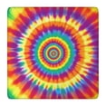 thumbnail image 1 of Rainbow Tie Dye Spiral Layer Pattern Square Fitted Tablecloth with Elastic Edge,Square Table Cover,Washable Elastic Table Cover for Home Kitchen Party Decor 36"x36", 1 of 6