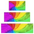 thumbnail image 1 of Rainbow Tie Dye Spiral Pattern Kitchen Rugs Sets Of 3,Kitchen Runner Rugs Non Skid Washable,Decorative Kitchen Floor Mats for Kitchen,Sink,Laundry,17"x30"+ 17"x47" + 17"x59", 1 of 6