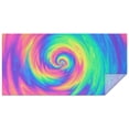 thumbnail image 1 of Rainbow Tie Dye Spiral Pattern Rectangle Tablecloth 60"x120",Waterproof Polyester Rectangle Table Cloth, Wipeable Spillproof Polyester Tablecloth for Dining, Camping, Indoor and Outdoor, 1 of 5