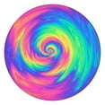 thumbnail image 1 of Rainbow Tie Dye Spiral Pattern Round Fitted Tablecloth with Elastic Edge,Dining Table Cover Waterproof,Outdoor Round Tablecloth for Camping,Dining,Indoor and Outdoor, 1 of 7
