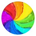 thumbnail image 1 of Rainbow Tie Dye Spiral Pattern Round Fitted Tablecloth with Elastic Edge,Dining Table Cover Waterproof,Outdoor Round Tablecloth for Camping,Dining,Indoor and Outdoor, 1 of 7