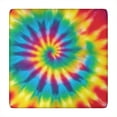 thumbnail image 1 of Rainbow Tie Dye Spiral Pattern Square Fitted Tablecloth with Elastic Edge,Square Table Cover,Washable Elastic Table Cover for Home Kitchen Party Decor 34"x34", 1 of 6