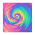 thumbnail image 1 of Rainbow Tie Dye Spiral Pattern Square Fitted Tablecloth with Elastic Edge,Square Table Cover,Washable Elastic Table Cover for Home Kitchen Party Decor 34"x34", 1 of 6