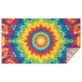 thumbnail image 1 of Rainbow Tie Dye Star Mandala Pattern Rectangle Tablecloth 60"x102",Waterproof Polyester Rectangle Table Cloth, Wipeable Spillproof Polyester Tablecloth for Dining, Camping, Indoor and Outdoor, 1 of 6