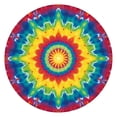 thumbnail image 1 of Rainbow Tie Dye Star Mandala Pattern Round Fitted Tablecloth with Elastic Edge,Dining Table Cover Waterproof,Outdoor Round Tablecloth for Camping,Dining,Indoor and Outdoor, 1 of 7