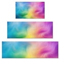 thumbnail image 1 of Rainbow Tie Dye Swirl Pattern Kitchen Rugs Sets Of 3,Kitchen Runner Rugs Non Skid Washable,Decorative Kitchen Floor Mats for Kitchen,Sink,Laundry,17"x30"+ 17"x47" + 17"x59", 1 of 6