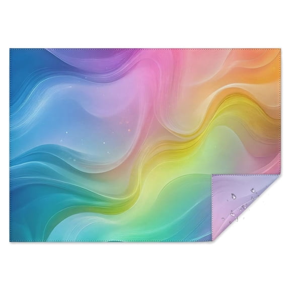Rainbow Tie Dye Swirl Pattern Rectangle Tablecloth 60"x84",Waterproof Polyester Rectangle Table Cloth, Wipeable Spillproof Polyester Tablecloth for Dining, Camping, Indoor and Outdoor
