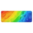 thumbnail image 1 of Rainbow Tie Dye Wave Pattern Kitchen Rug Mat,Kitchen Runner Rugs Non Skid Washable,Decorative Kitchen Floor Mats for Kitchen,Sink,Laundry,17"x47.2", 1 of 7