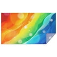 thumbnail image 1 of Rainbow Tie Dye Wave Pattern Rectangle Tablecloth 60"x102",Waterproof Polyester Rectangle Table Cloth, Wipeable Spillproof Polyester Tablecloth for Dining, Camping, Indoor and Outdoor, 1 of 6