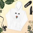 thumbnail image 1 of Rainbow Tongue Unisex Hoodie (White, L), 1 of 2