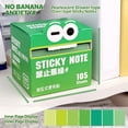 thumbnail image 1 of Rainbow Transparent Roll Sticky Notes 105 Sheets Pearlescent Pull-Out for Planner Decor Journaling,1PC,Green, 1 of 9