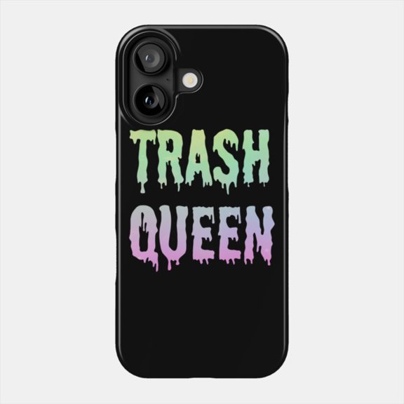 Rainbow Trash Queen Phone Case for iPhone 11 12 13 14 15 16 17 Bumper Cover