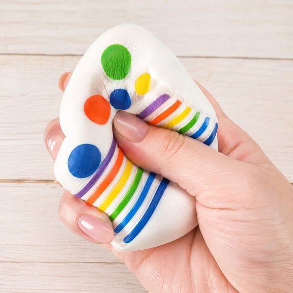 Rainbow Triangle Cake Squishy Toy, Creative Cake Shaped Slow Rising Squeeze Toy, Soft Sensory Fidget Accessory, Novelty Food Inspired Gift For Adults, Home Study Travel And Collection