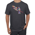 thumbnail image 1 of Rainbow Trippy Psychedelic Parrot Animal Lover Graphic T-Shirt, 1 of 1