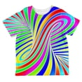 thumbnail image 1 of Rainbow Trippy Swirl All Over Toddler T Shirt Multi 6T, 1 of 2