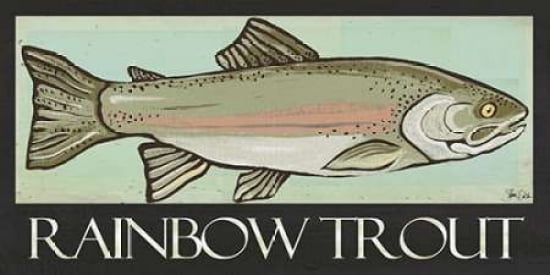 Rainbow Trout Canvas Art - Shanni Welsh (10 x 20)
