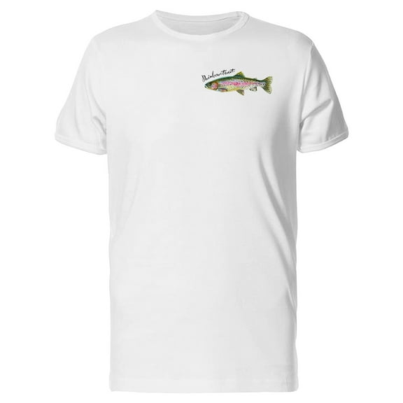 Rainbow Trout Fish Illustration Tee Men's -Image by Shutterstock