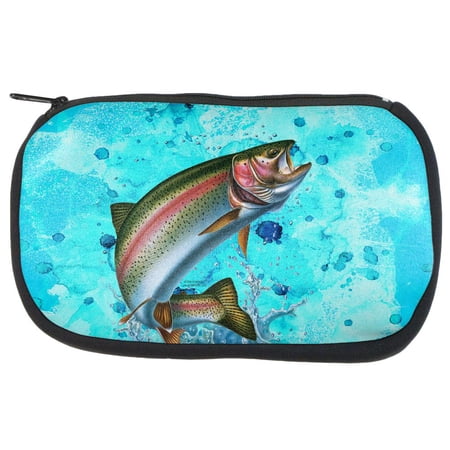 Rainbow Trout Jumping Splash Travel Bag