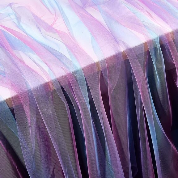 Rainbow Tulle Fabric Rolls Purple Tulle Mesh Fabric Rainbow Netting Fabric Sewing Craft Tulle