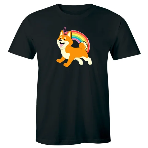 Rainbow Unicorgi Men's T-Shirt Unicorn Corgi Dog Lover Birthday Party Tee