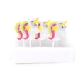 thumbnail image 1 of Rainbow Unicorn Birthday Candles, 1-1/2-Inch, 5-Count, 1 of 1