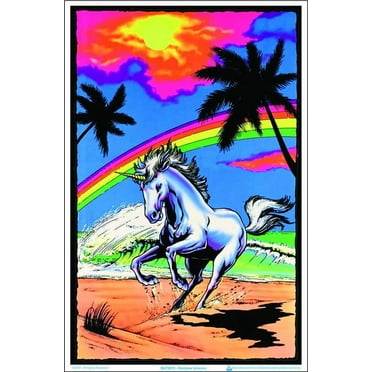 Posterazzi TIARP14152 Rainbow Unicorn Poster Print - 24 x 36 in ...