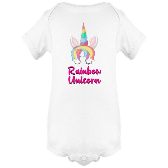 Rainbow Unicorn Bodysuit Infant -Image by Shutterstock, Newborn