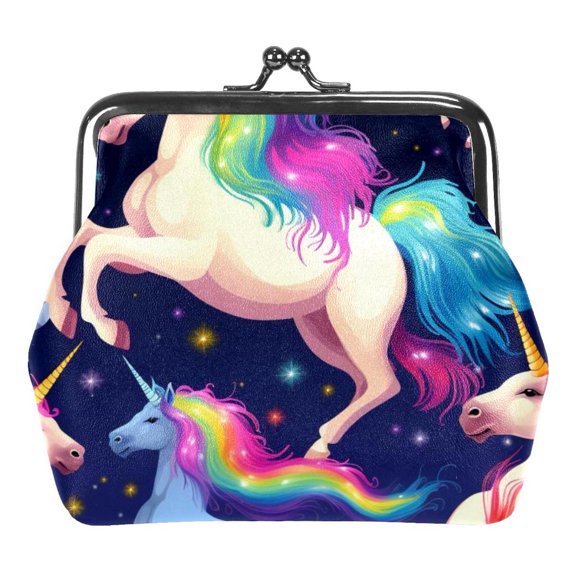 Rainbow Unicorn Buckle Coin Purse