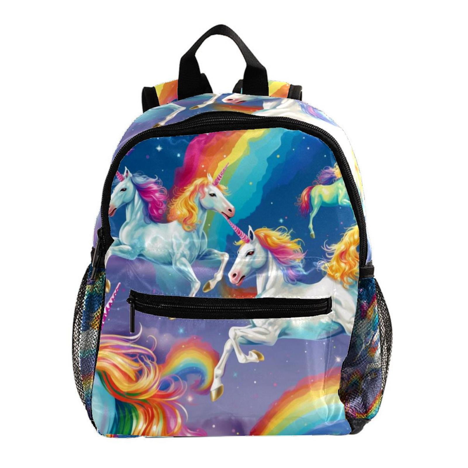 Rainbow Unicorn Fashion School Bag Girl Boy Casual Backpack Walmart