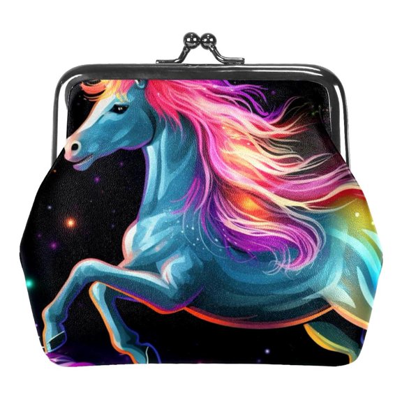 Rainbow Unicorn Coin Purse Wallet Bag Change Pouch Gifts for Women Kids Girls Key Holder