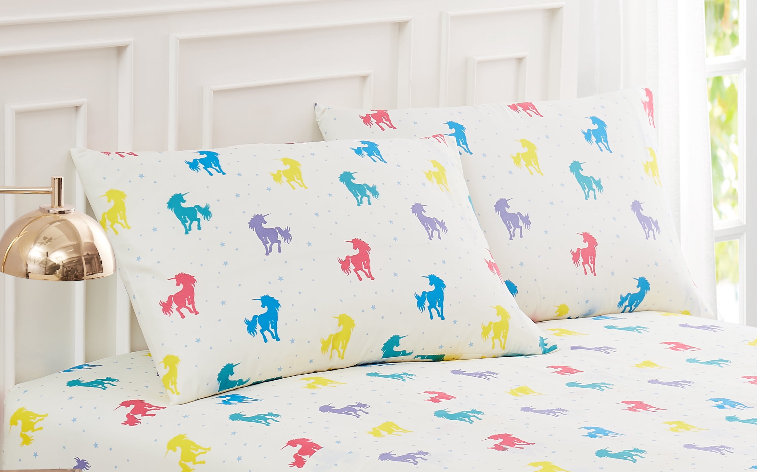 Rainbow Unicorn Pillowcase Pair Standard