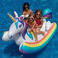 thumbnail image 1 of Rainbow Unicorn Rocker Swimming Pool Float, 1 of 1