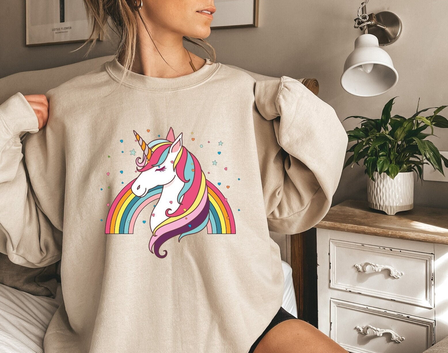 Rhinestone Unicorn Sweatshirt main image 0