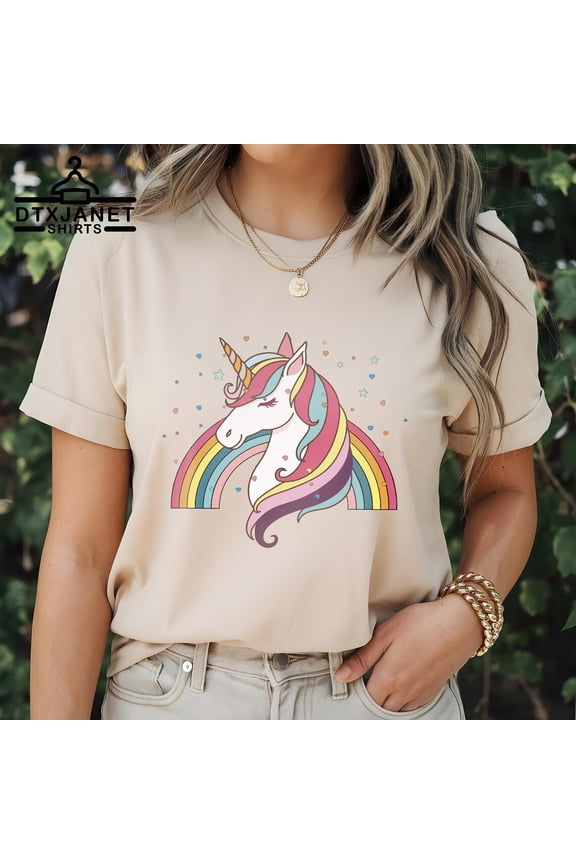 Rainbow Unicorn T-Shirt, Unicorn Birthday Girl Shirt, Unicorn Birthday Tee, Unicorn Shirt, Cute Unicorn Outfit, Magical Unicorn Shirt All Size S-5Xl
