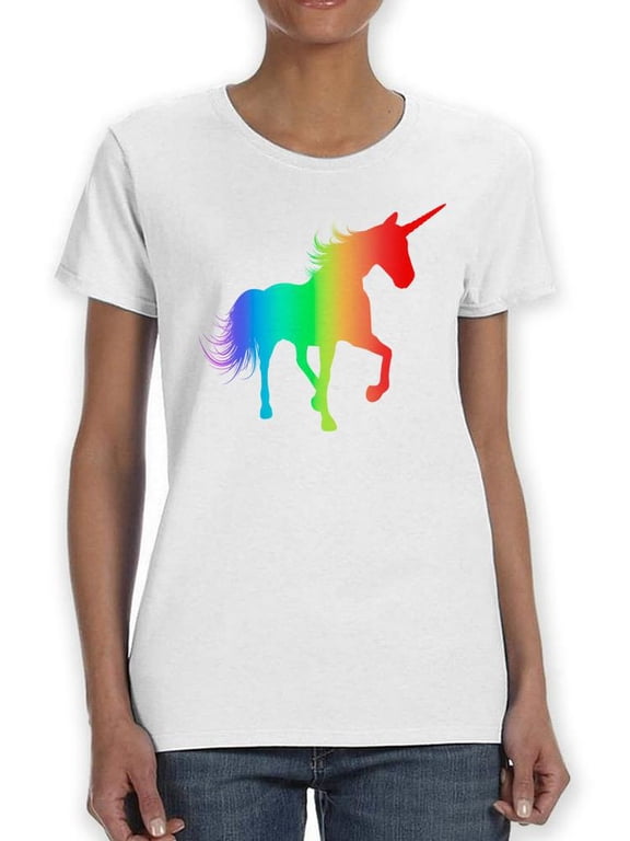 Rainbow Unicorn T-Shirt Women -SPIdeals Designs, Female Small