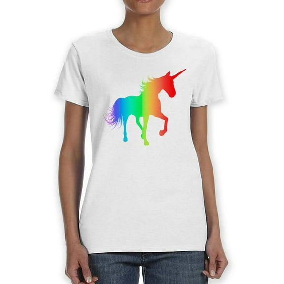 Rainbow Unicorn T-Shirt Women -SPIdeals Designs, Female XX-Large