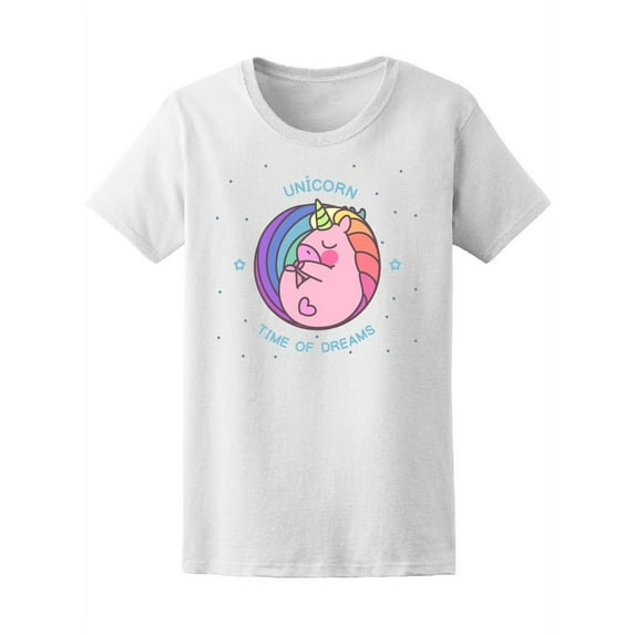 Rainbow Unicorn Time Of Dreams T-Shirt Women -Image by Shutterstock, Female Large