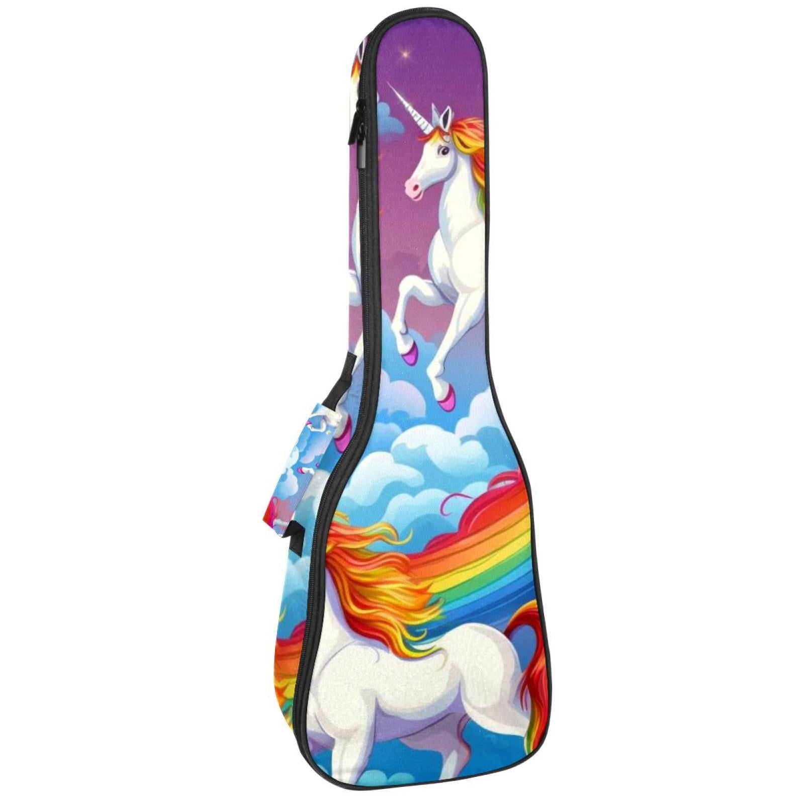 Rainbow Unicorn Ukulele case Handles Ukulele Case 25 Inch Concert ...